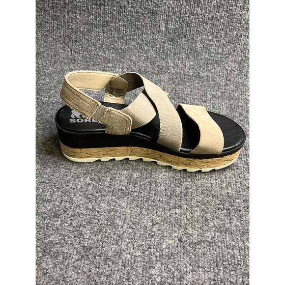 Sorel Cameron Flatform Slingback Sandals Size 8.5 Brown Strappy - Picture 6 of 8